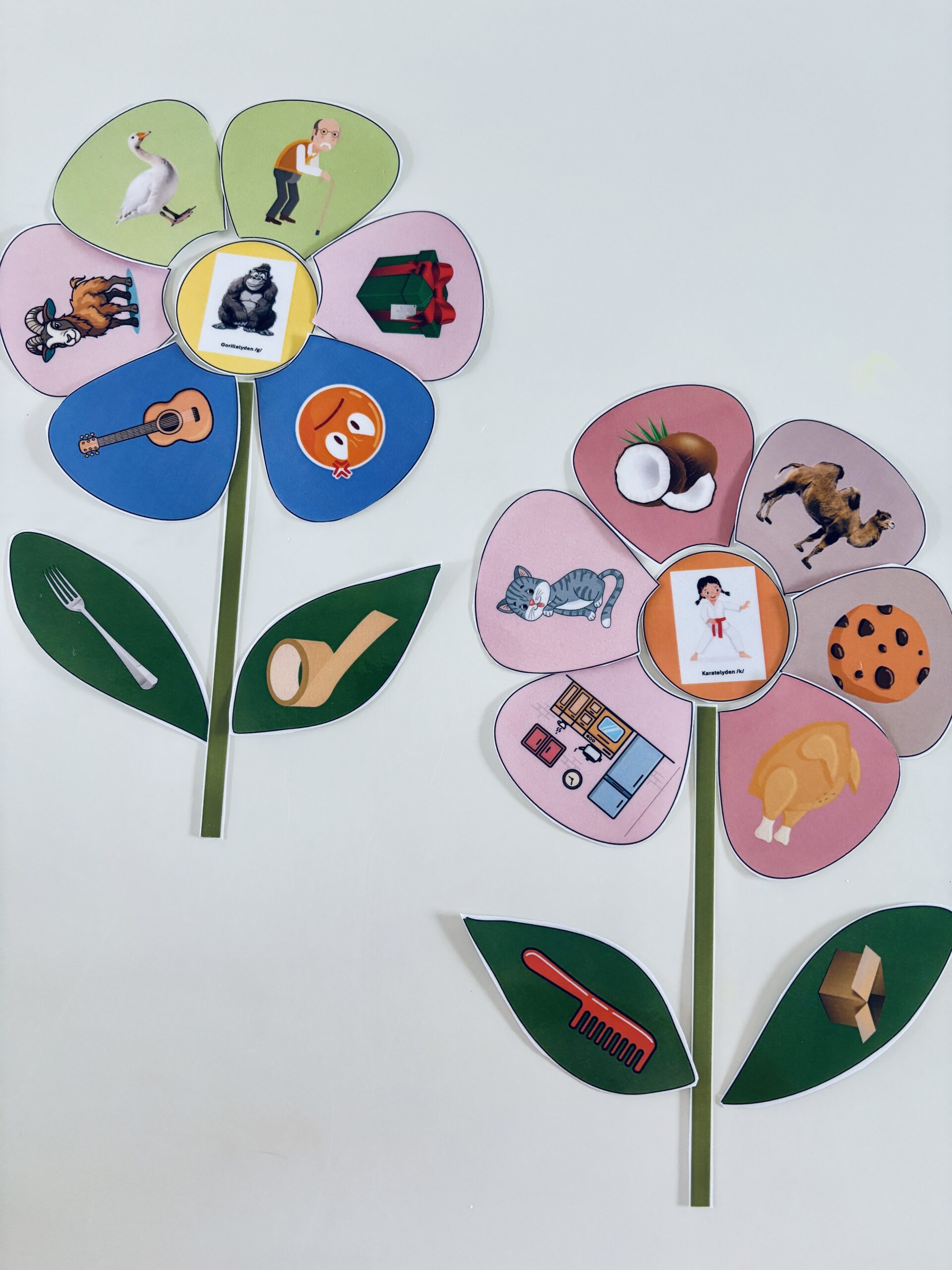 Byg en lyd-blomst: Træning af /t/ og /d/