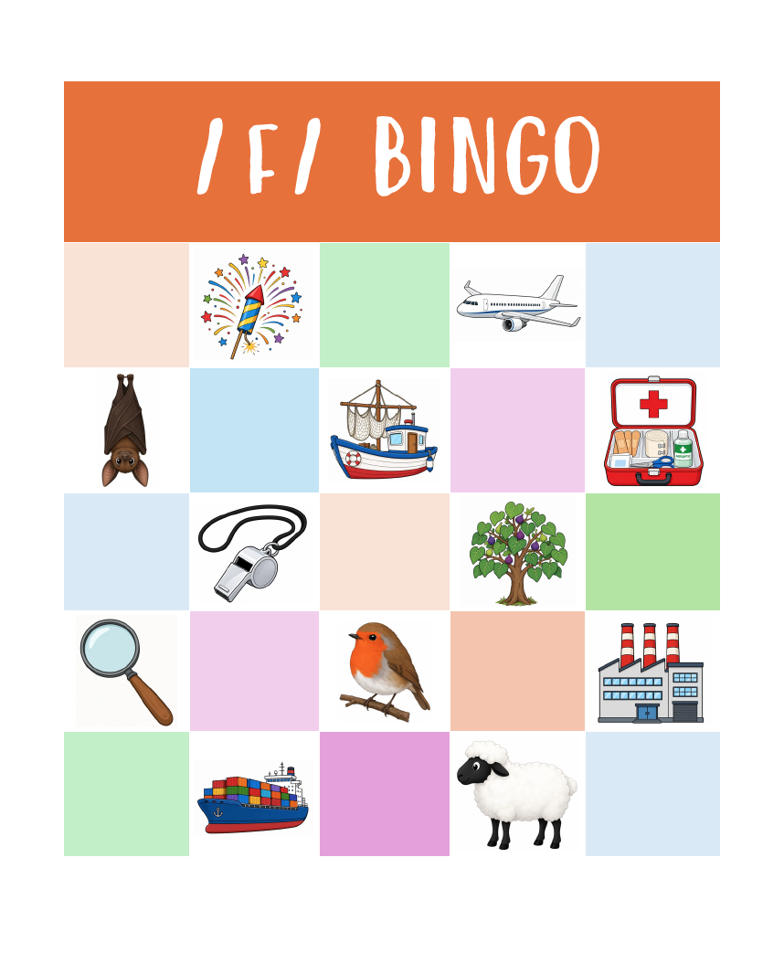 Lyd-bingo: Træning af /t/ og /d/