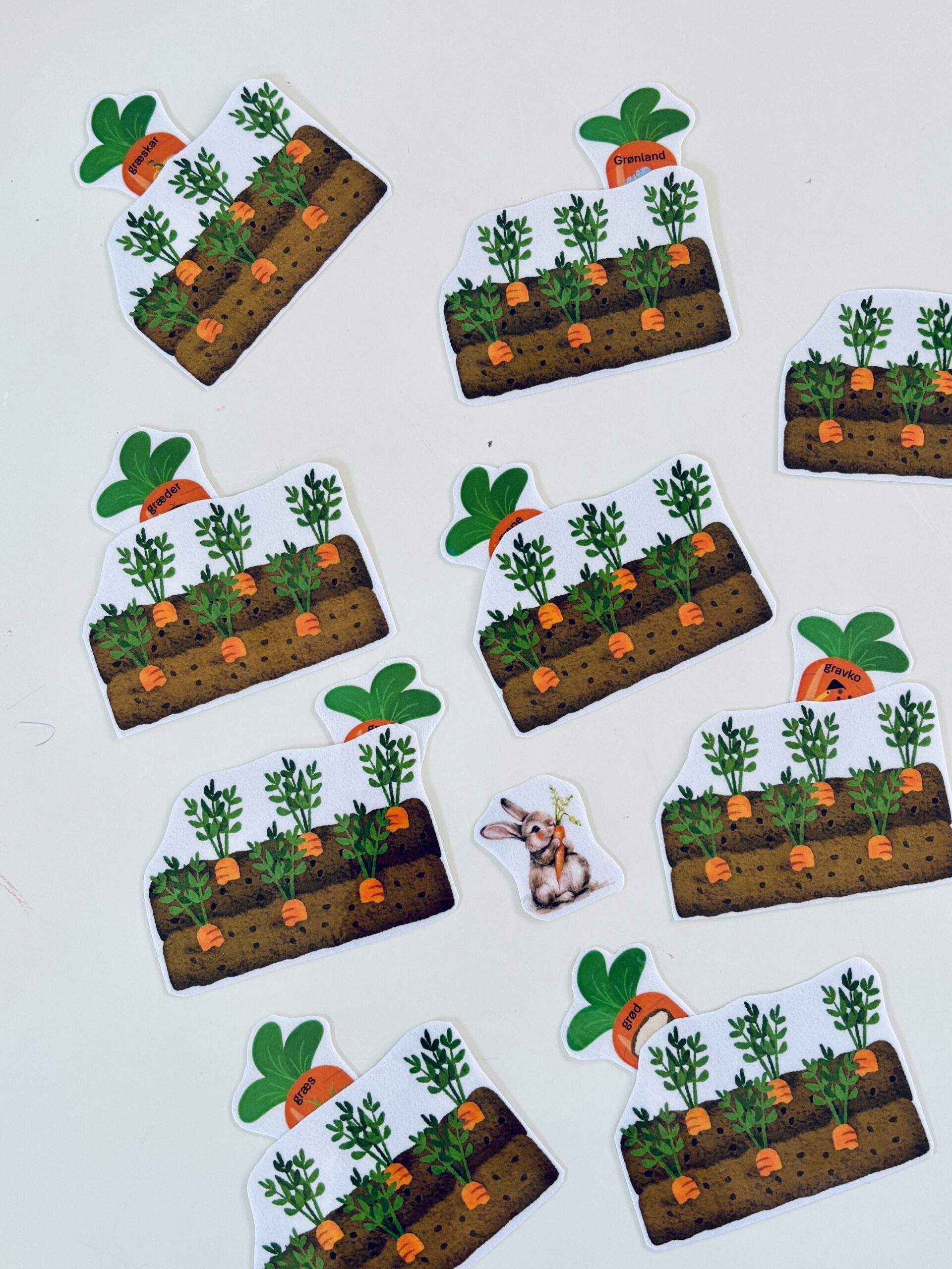 Grav efter gulerødder: Træning af g+vokal, gl- og gr-