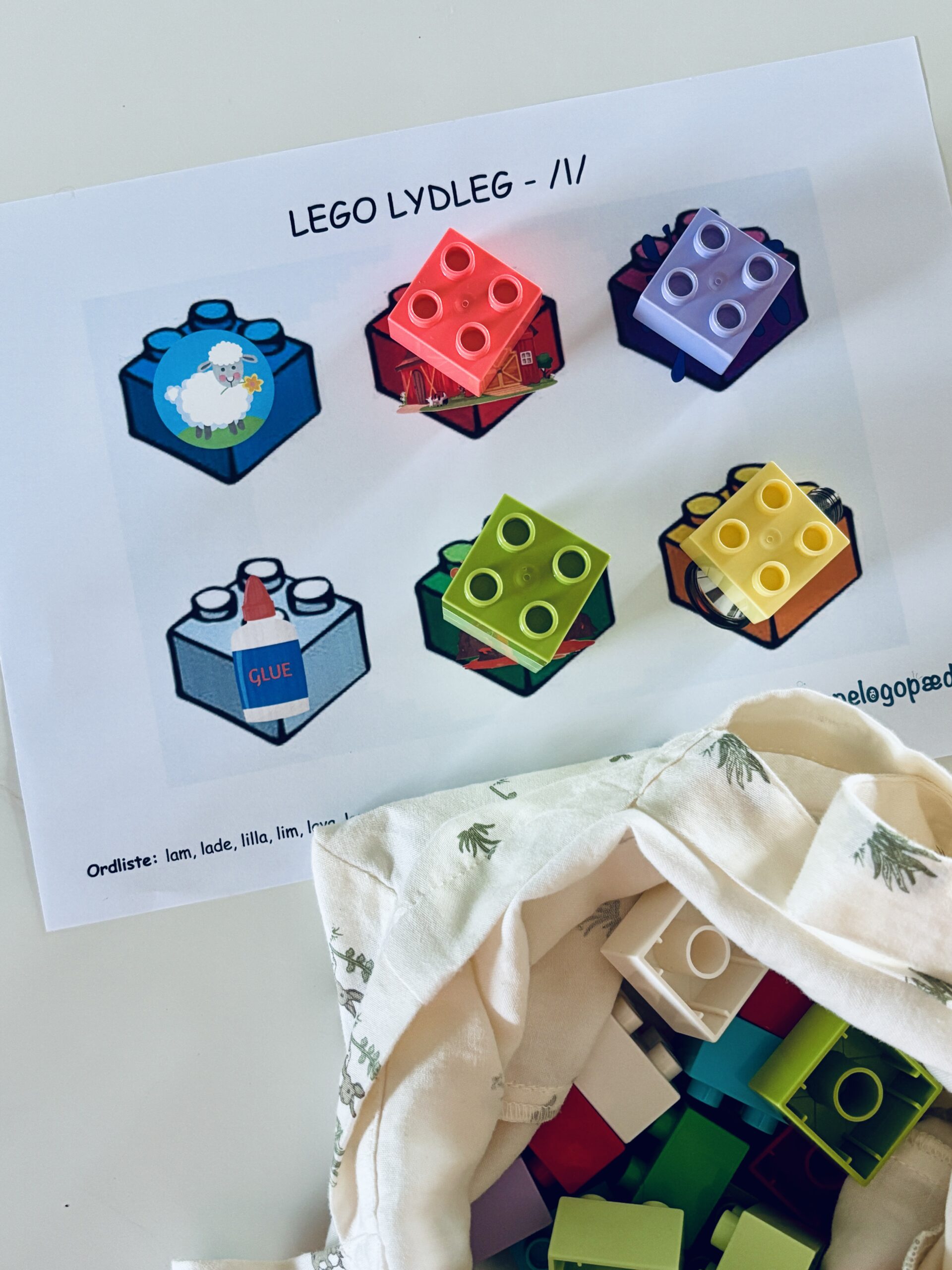 LEGO lydleg: Træning af /k g j/-lyd