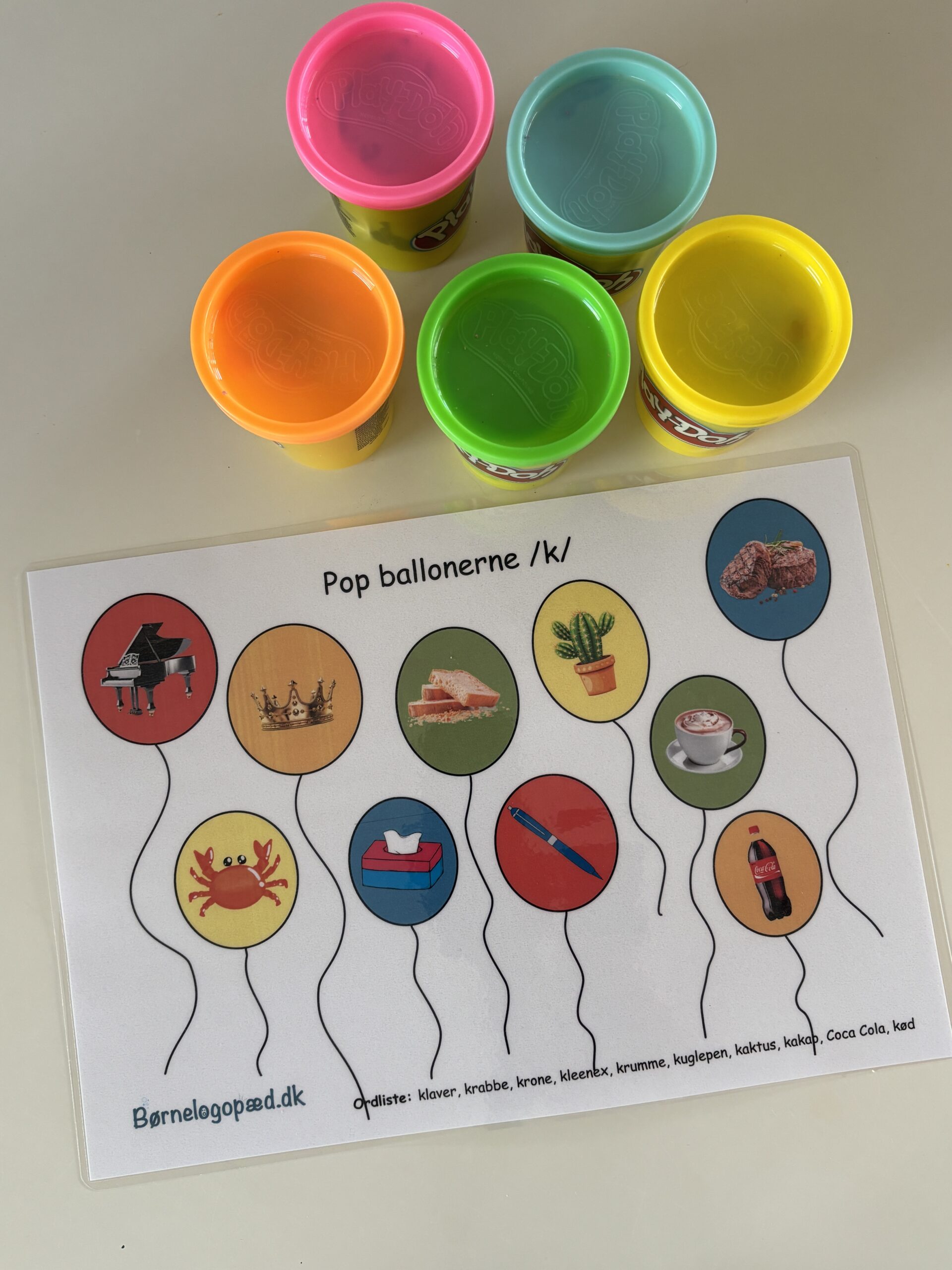 Pop ballonerne: Træning af /m b p/-lyd