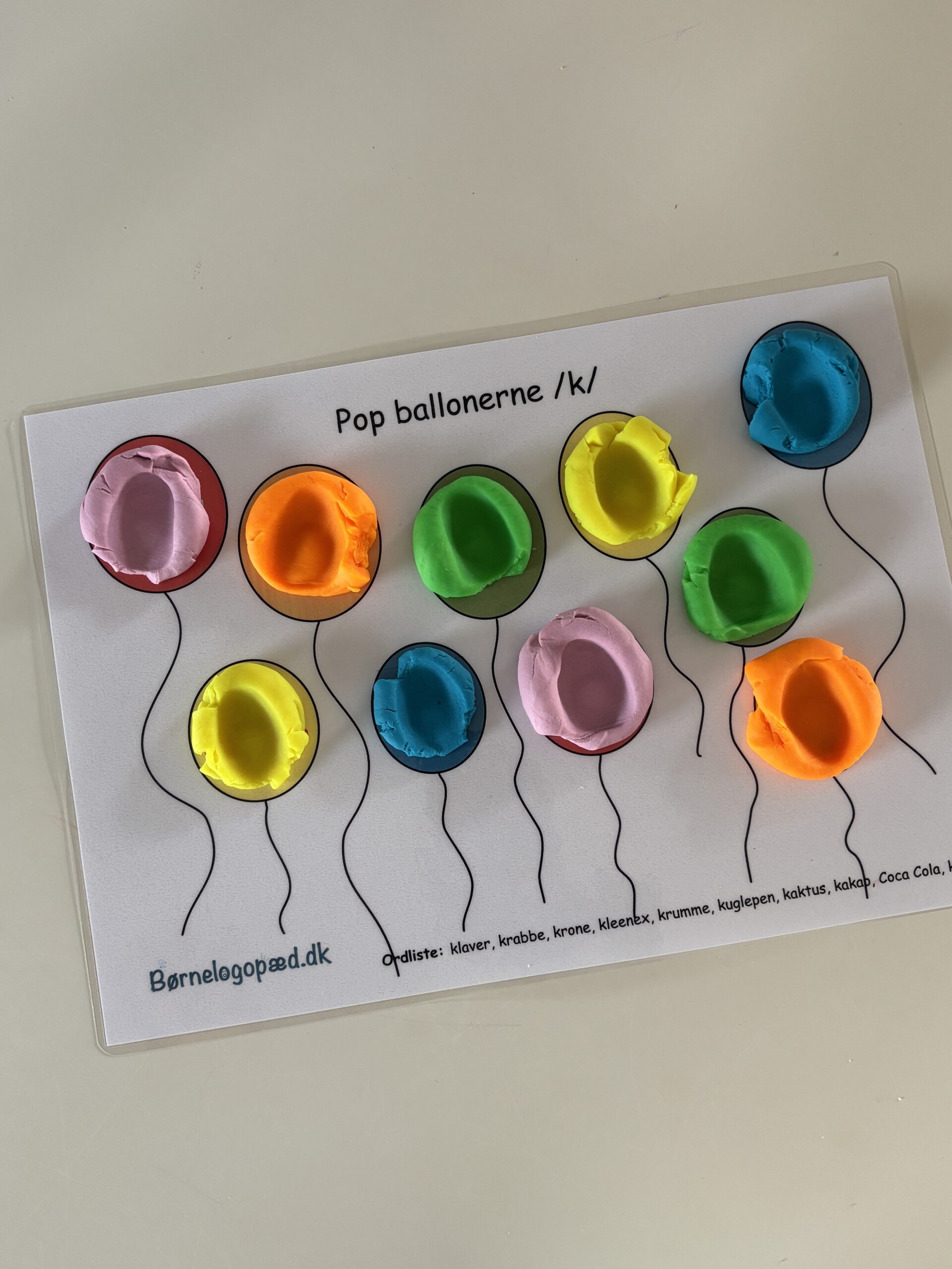 Tom skabelon: Pop ballonerne