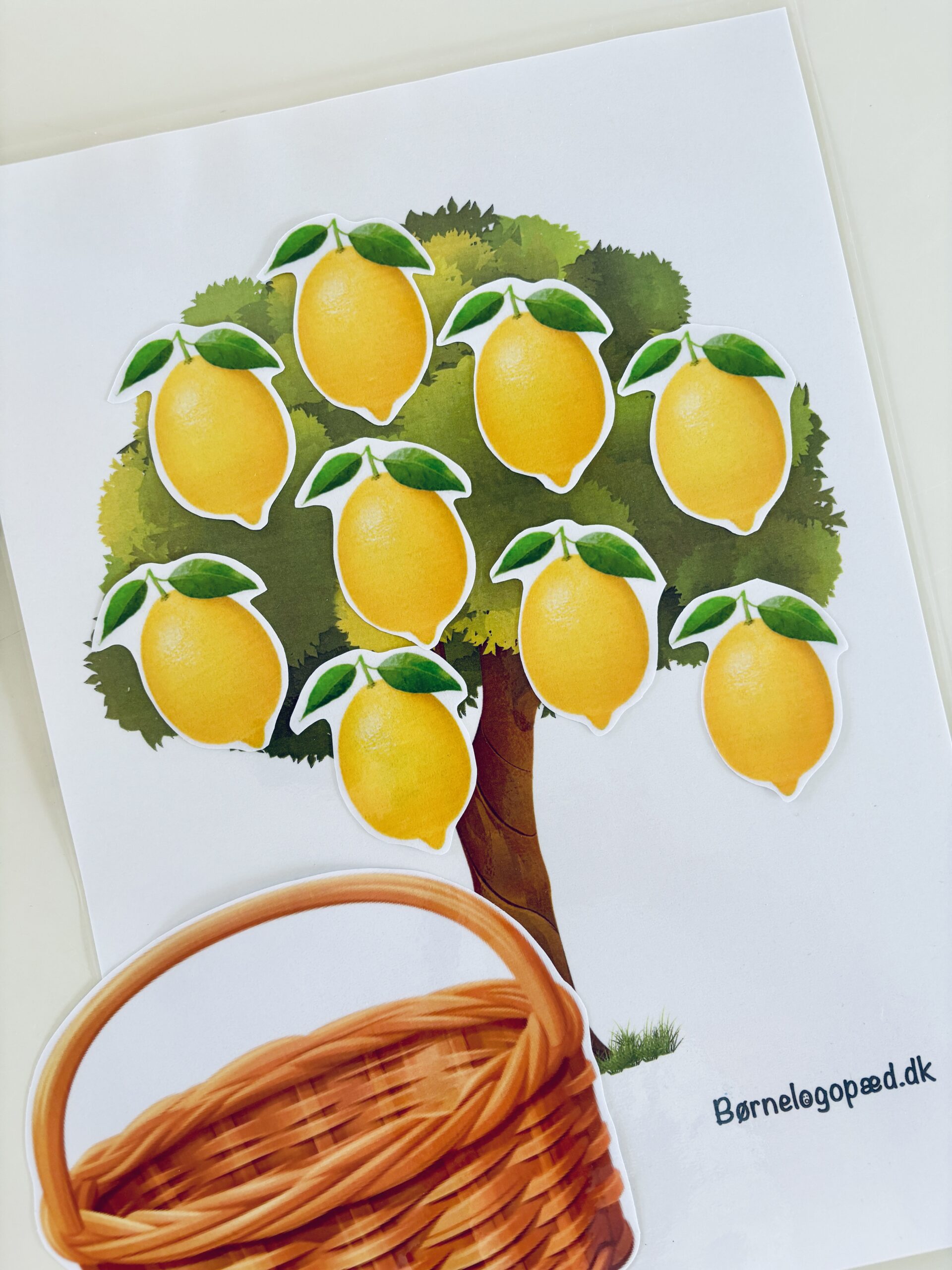 Pluk en frugt: Træning af initial, medial og final /t/ og /d/-lyd + blødt d