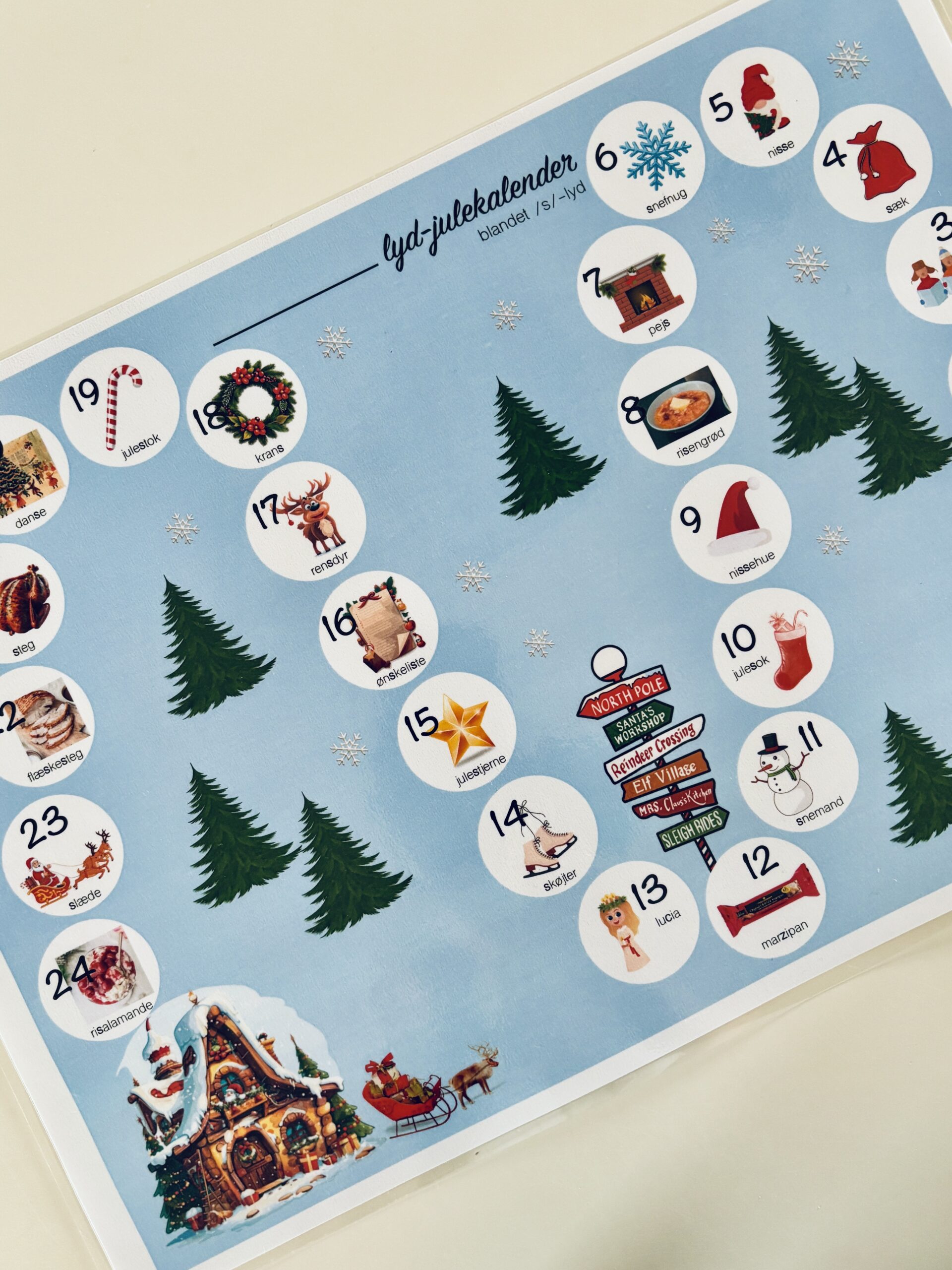 Julekalender: Daglige øveord til træning af /s/