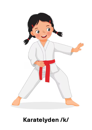Lydkort: Karatelyd /k/