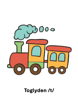 Lydkort: Toglyd /t/