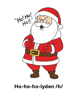 Lydkort: Ho-ho-ho-lyden /h/
