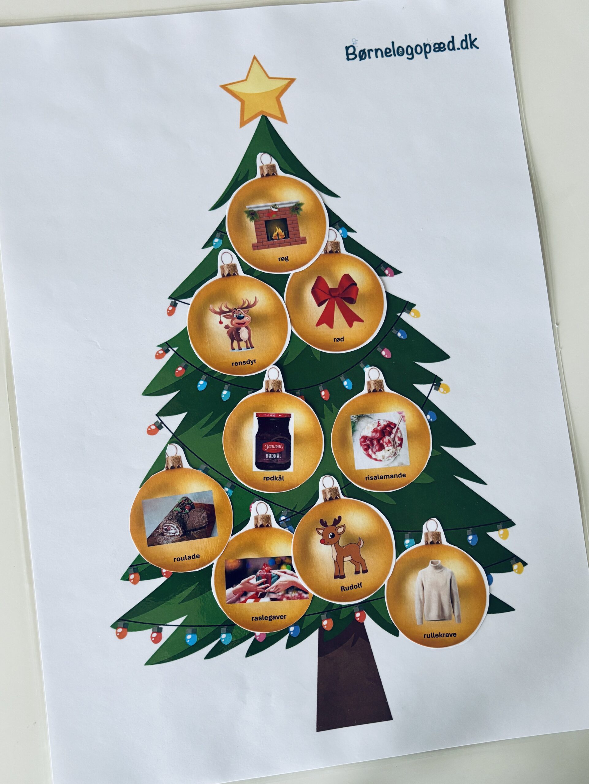 Pynt juletræet: Træning af /l/-lyd og /l/-klynger