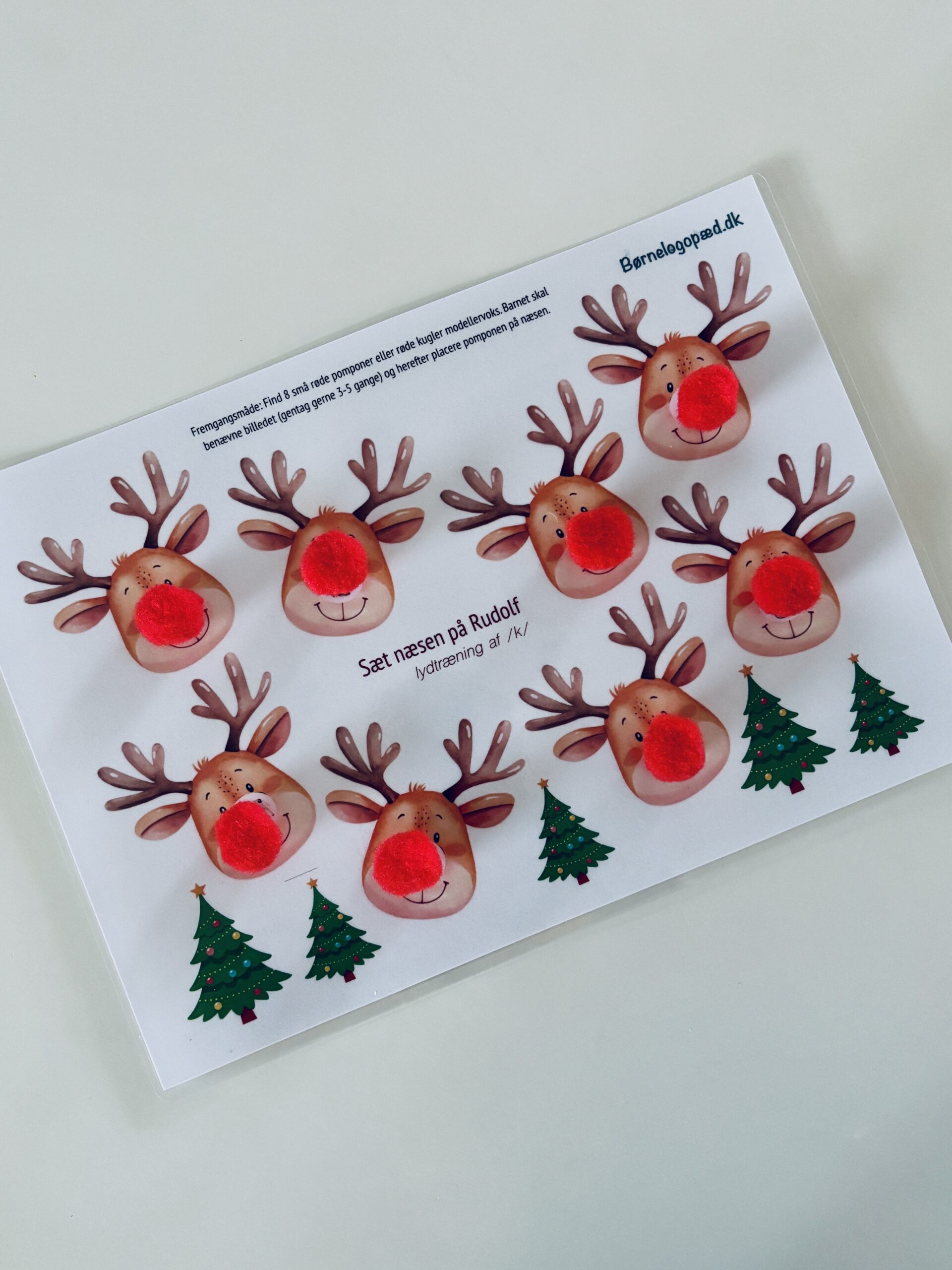 Sæt næsen på Rudolf: Træning af /m b p/-lyd