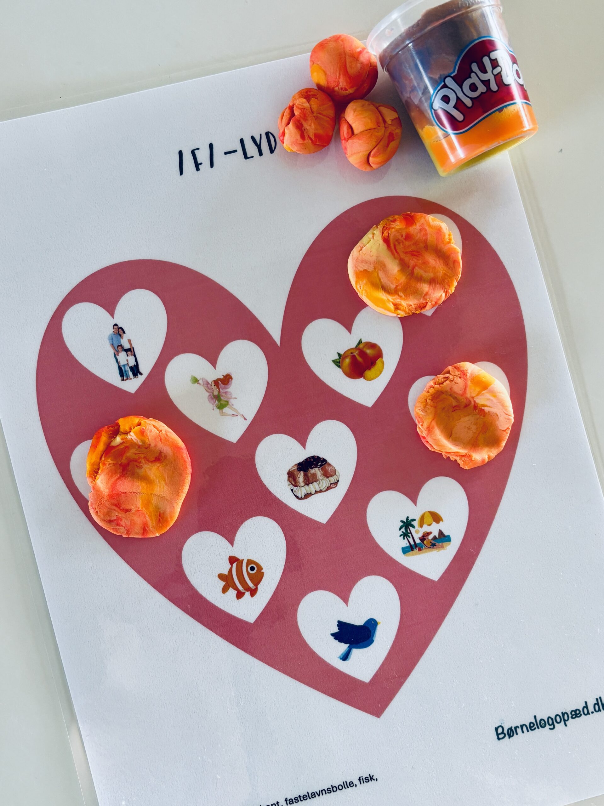 Lydhjerteleg: Valentines spil til generel fonologitræning