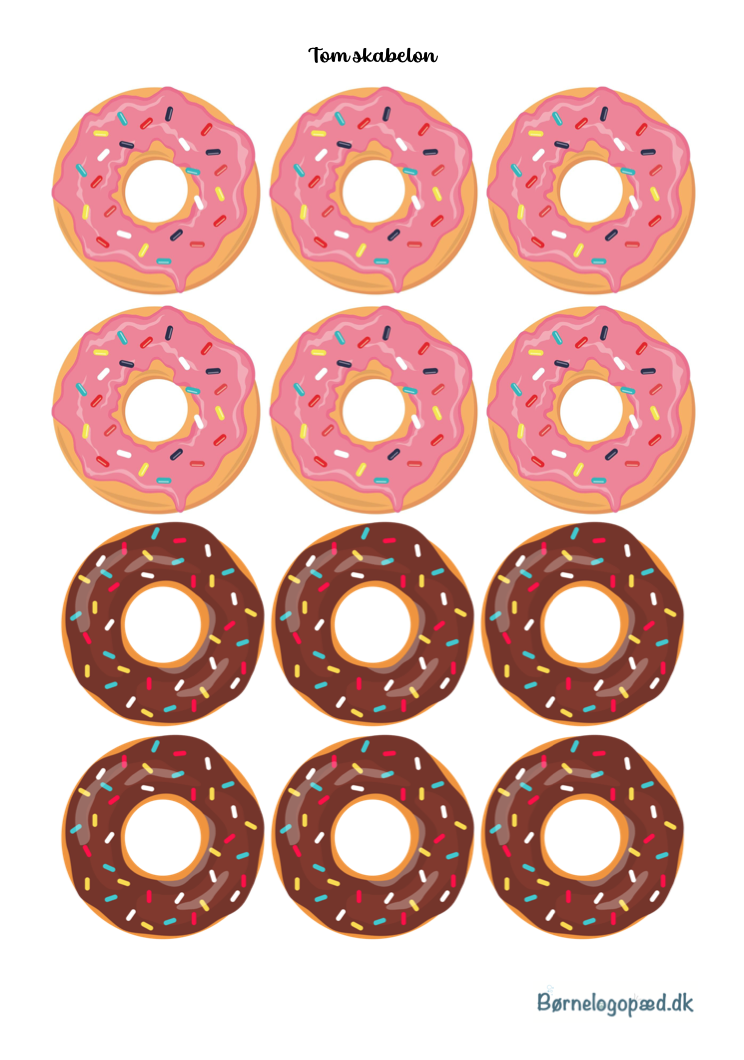 Tom skabelon: Donutspil