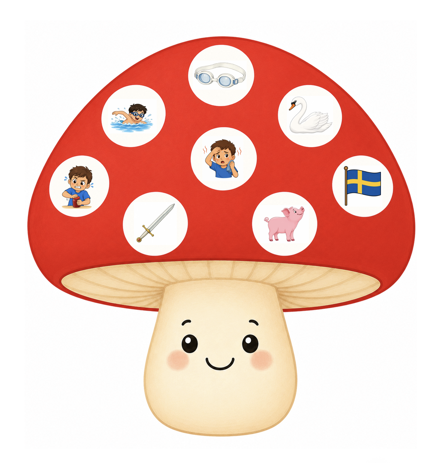 Svampespil: Til træning af /s/-lyd og /sv/-klyngen