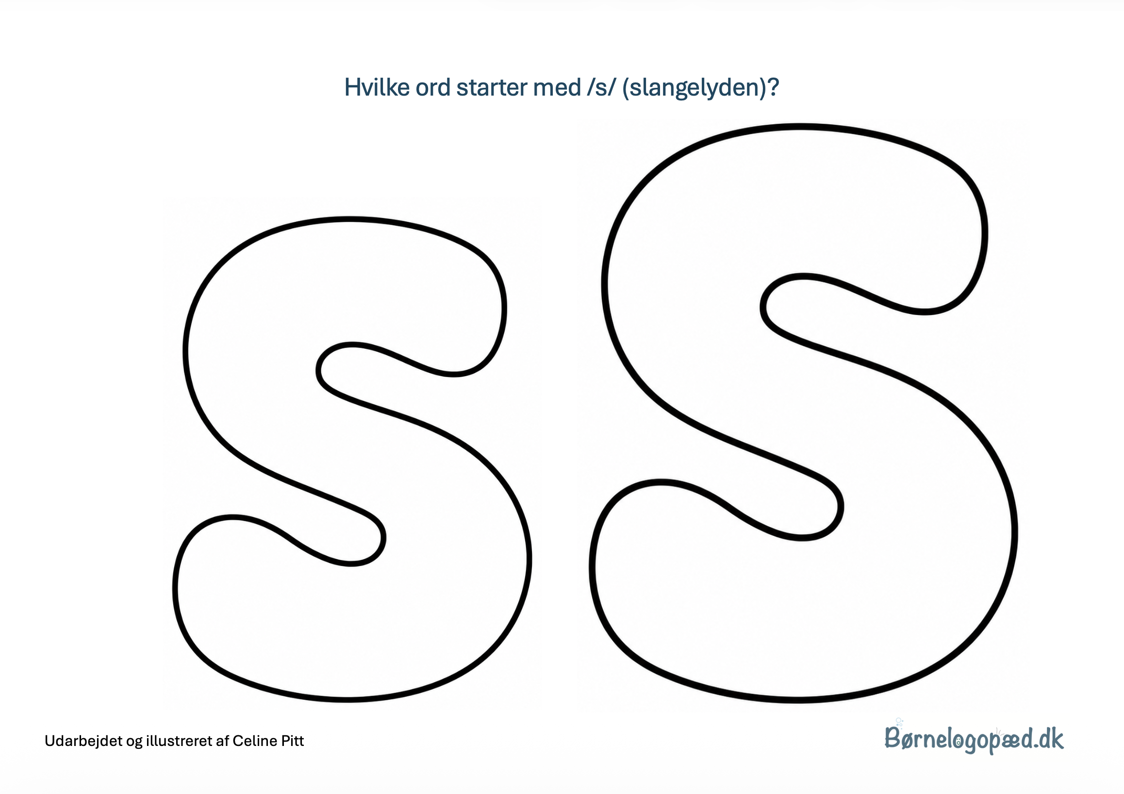 Hvilke ord starter med /s/? Træning af lyd- og bogstavkendskab